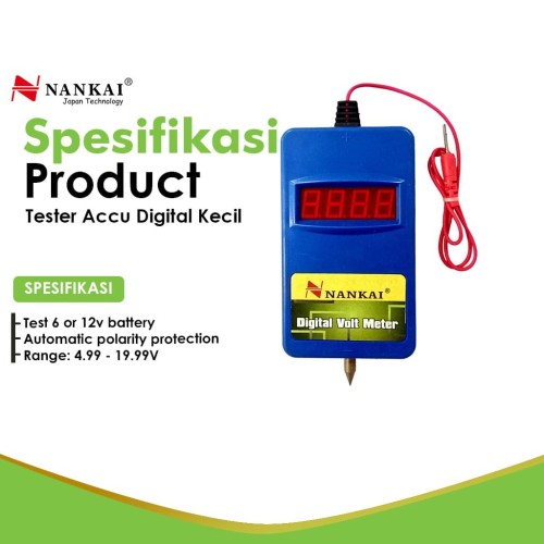 Nankai Tester Aki Motor / Mobil Digital Kecil