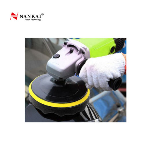 Busa Poles Kendaraan / Foam Pad 7" Hitam ( isi 2 pcs) Nankai