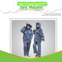 Jas Hujan Baju Celana Biru / Blue XL Nankai