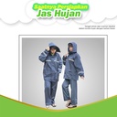Jas Hujan Baju Celana Biru / Blue XXXL Nankai