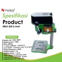 Nankai Mesin Bor Duduk Mini 6mm / Mini Drill 6mm