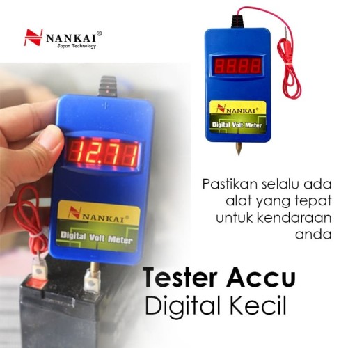 Nankai Tester Aki Motor / Mobil Digital Kecil