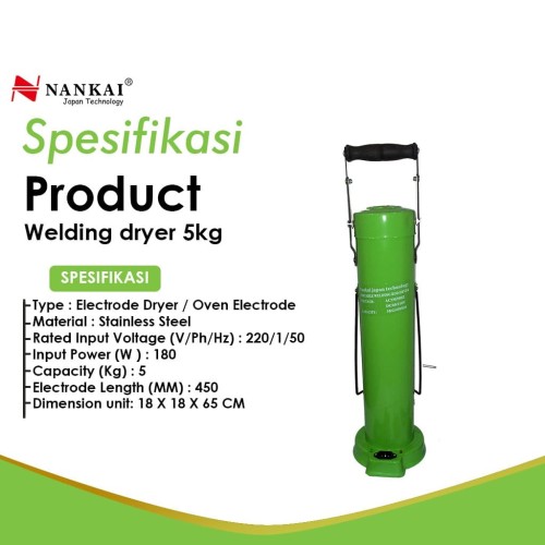 Nankai Termos Oven Kawat Las / Electrode Welding Dryer 5kg
