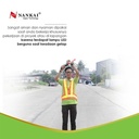 Rompi Safety Proyek / Pengaman Jaring V Orange + LED Nankai