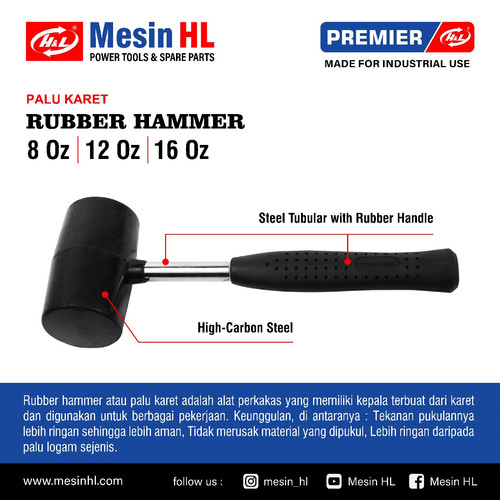 HL Palu Karet / Rubber Hammer HL Premier
