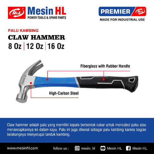 HL Palu Kambing / Claw Hammer HL Premier