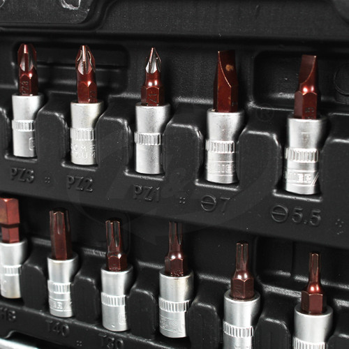 HL Kunci Socket Set Ratchet Handle Set HL Premier 1/4" 53PCS HL72T53