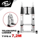 HL Tangga Lipat Aluminium Teleskopik Tipe A 7.2M Double
