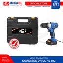 HL 812 Mesin Bor Baterai Cordless Drill PRO - 2 Baterai 12V
