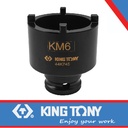 External KM Locknut Socket 1/2"DR EXTRA THIN - KING TONY 44K752M