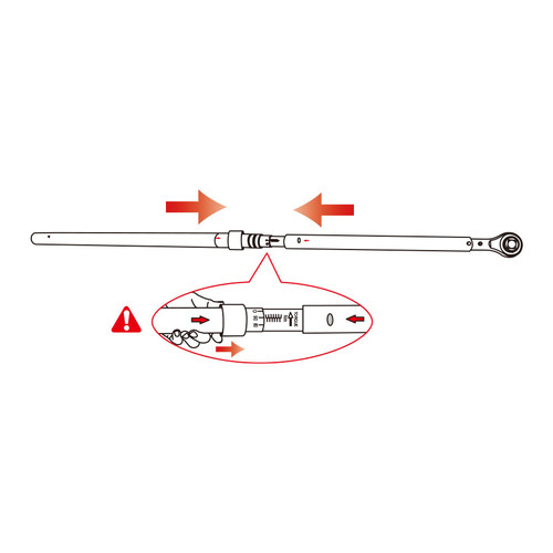 ADJUSTABLE TORQUE WRENCH 1"DR HEAVY DUTY 500-2500NM - 34862-3FF