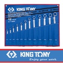 kunci Ring Set/Ring Wrench Set 12 PC. 75° Offset - KING TONY 1712MRN