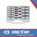 10 PC Impact Construction 6 Point Socket Set - KING TONY 1010CMR