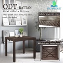 (CARGO) Olymplast ODT R 80 Meja Makan Plastik Dining Dine Table Rotan