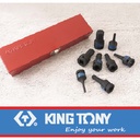 8PC IMPACT HEX BIT SOCKET SET 1/2"DR - KING TONY 4418MP