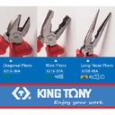 TANG LISTRIK - 3 PCS VDE INSULATED PLIERS SET - KING TONY 40603GP