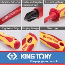 7 PC. VDE Insulated Screwdriver Set - KING TONY 30617MR