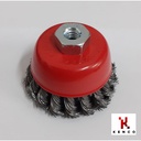 TWISTED KNOT CUP BRUSHES 3"(75mm) M10X1.5 - KENCO KCCB3