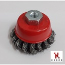 TWISTED KNOT CUP BRUSHES 2.5”(65mm)M10X1.5 - KENCO KCCB2.5