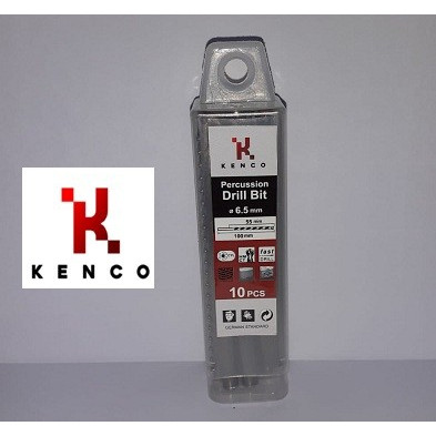 10 Pcs Mata Bor BetonPercusssion Masonry Bit KENCO 6.5mm - KCPMBD6.5
