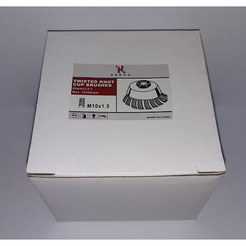 TWISTED KNOT CUP BRUSHES 3"(75mm) M10X1.5 - KENCO KCCB3
