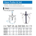 Two-Jaw Gear Puller 12" - KING TONY 7962-12