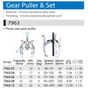 Three Jaw Gear Puller 12" - KING TONY 7963-12