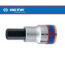 SOKET MURAH 1/2"DR.HEX BIT SOCKET H14*60MML CHROME KING TONY 0402514C