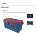 TOOL BOX STORAGE PLASTIC BOX (560*278**270MM) - KING TONY 87404