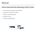 Cutter 18mm Automatically Reloading Utility - King Tony 7971-07