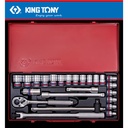 KUNCI SOK SET 24PC 1/2"DR SOCKET SET 6PT SAE CHROME 04526SRC