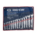 KUNCI RING PAS 14PC - COMBINATION WRENCH SET METRIC 01215MR KING TONY
