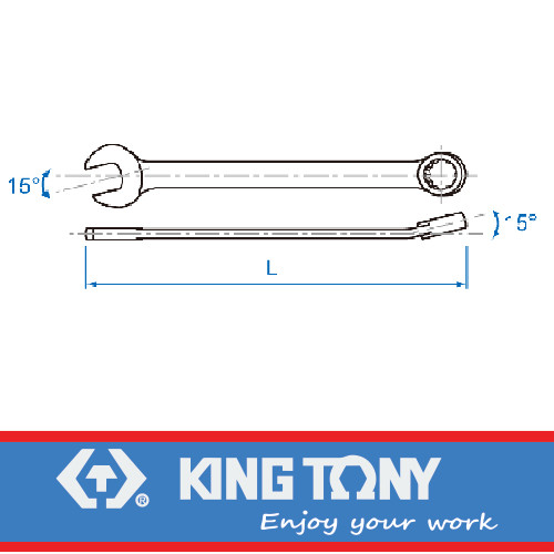 KUNCI RING PAS 1-1/4" - COMBINATION WRENCH 1-1/4" - KING TONY 05060-40