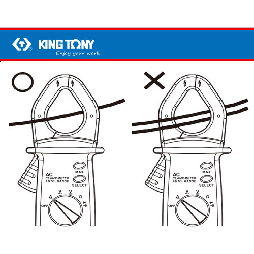 TANG AMPERE MURAH - DIGITAL CLAMP METER - KING TONY - 09DM2351