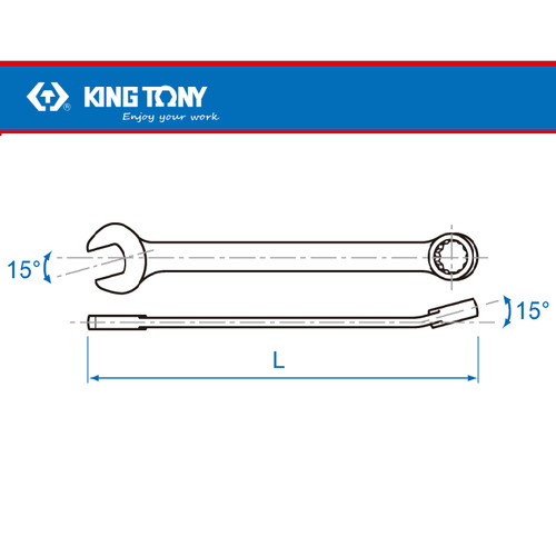 KUNCI RING PAS 1-1/4" - COMBINATION WRENCH 1-1/4" - KING TONY 05060-40