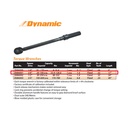 TORQUE WRENCH 3/8 INCH DRIVE D086001 BRAND DYNAMIC TOOLS