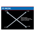KUNCI RODA - 4 WAY HEX WHEEL NUT WRENCH 24*27*33MM KING TONY 01993243