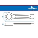 010B0-46 - KUNCI PUKUL - RING SLOGGING WRENCH 46MM - KING TONY