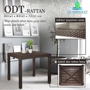Olymplast ODT - R 80 Meja Makan Plastik Dining Dine Table Rotan Rattan