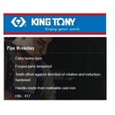 KUNCI PIPA 24" - STRAIGHT PIPE WRENCH 24" KING TONY 06532-24 TERMURAH