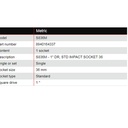 S836M 1" DR. STD IMPACT SOCKET 36MM Chicago Pneumatic PROMO !!!!