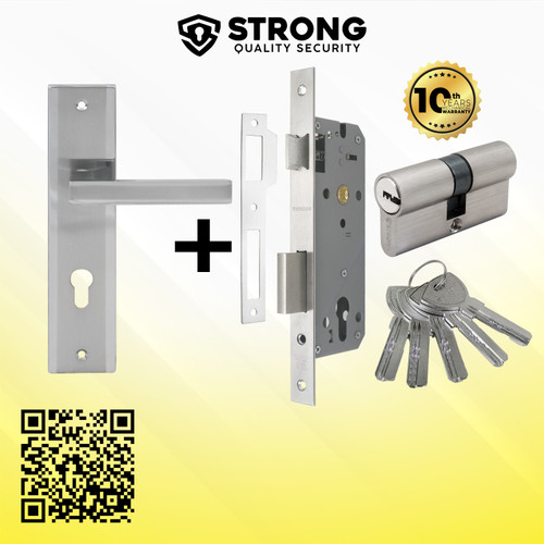 Handle pintu set kunci / Handle set STRONG lengkap LHP AI S2012