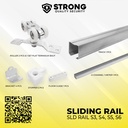 Rel Pintu Geser Sliding rail STRONG Galvanis 1 Set Komplit