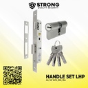 Handle Pintu Plate Aluminium Set (20X85) / Handle Set STRONG LHP AL S2