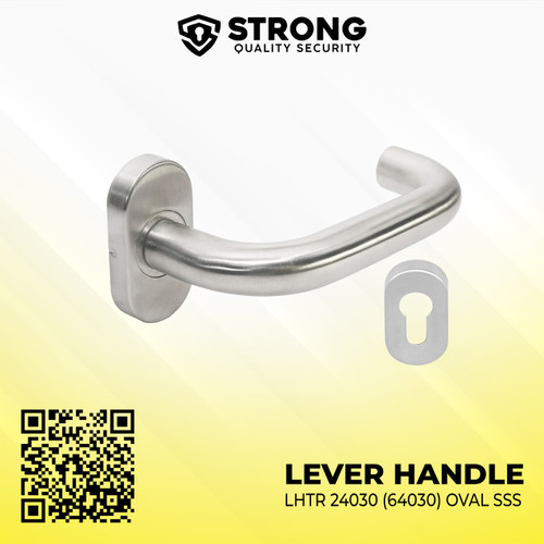 Handle Pintu aluminium Gagang Pintu Strong LHTR 24030 OVAL SSS