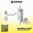 Handle kunci pintu aluminium 1 set - STRONG 24030 SSS