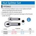 2PC NUT SPLITTER SET 12-22MM - KING TONY 9TD062