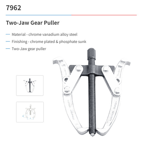 Two-Jaw Gear Puller 6" - KING TONY 7962-06