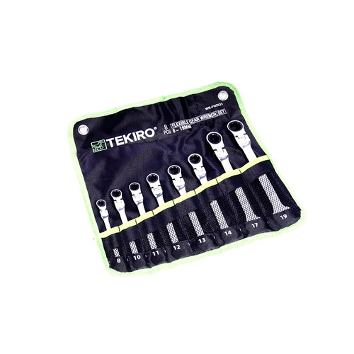 TEKIRO KUNCI RING PAS RATCHET FLEXIBEL SET 8 PCS