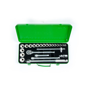 TEKIRO 1/2" DR. SET 6 PT 3/8" - 1 1/4" SAE (SM) 24 PCS